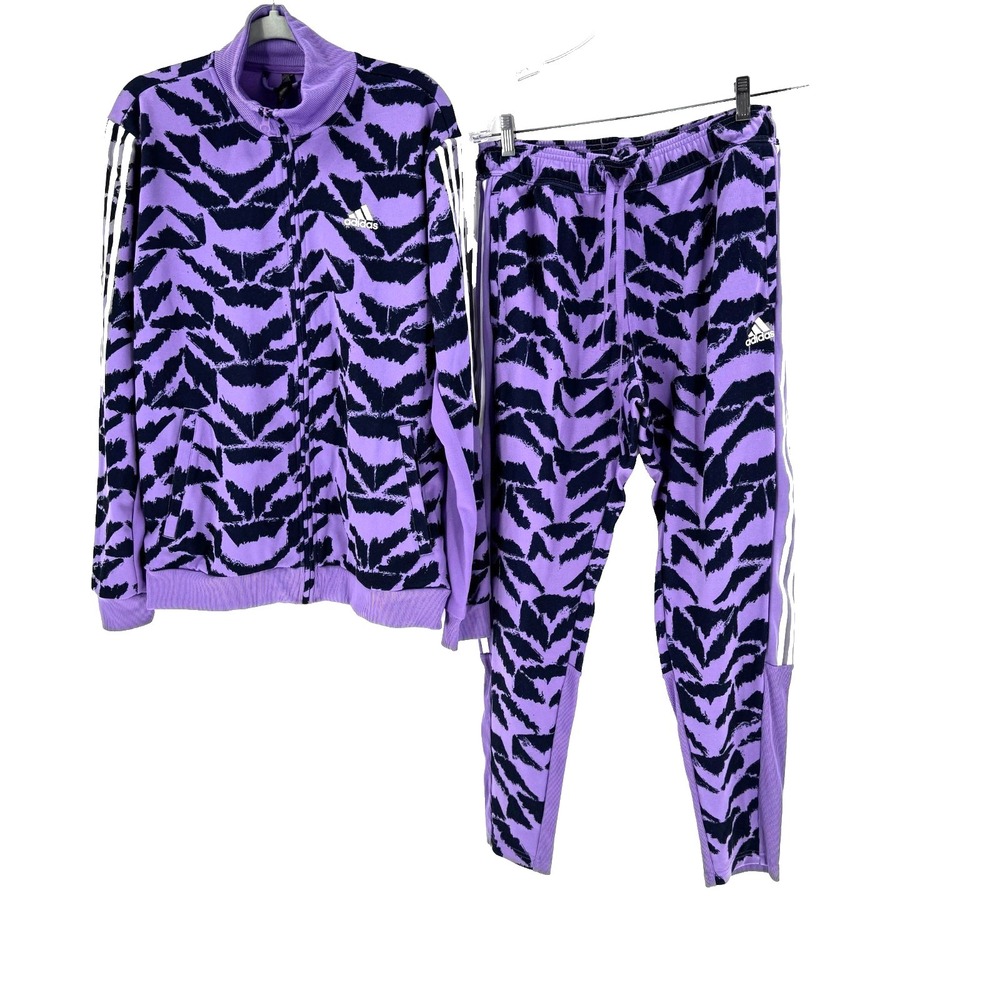 Adidas Tiro Suit Up Track Suit Women's Large Violet Fusion Activewear Athleisure - Picture 4 of 14